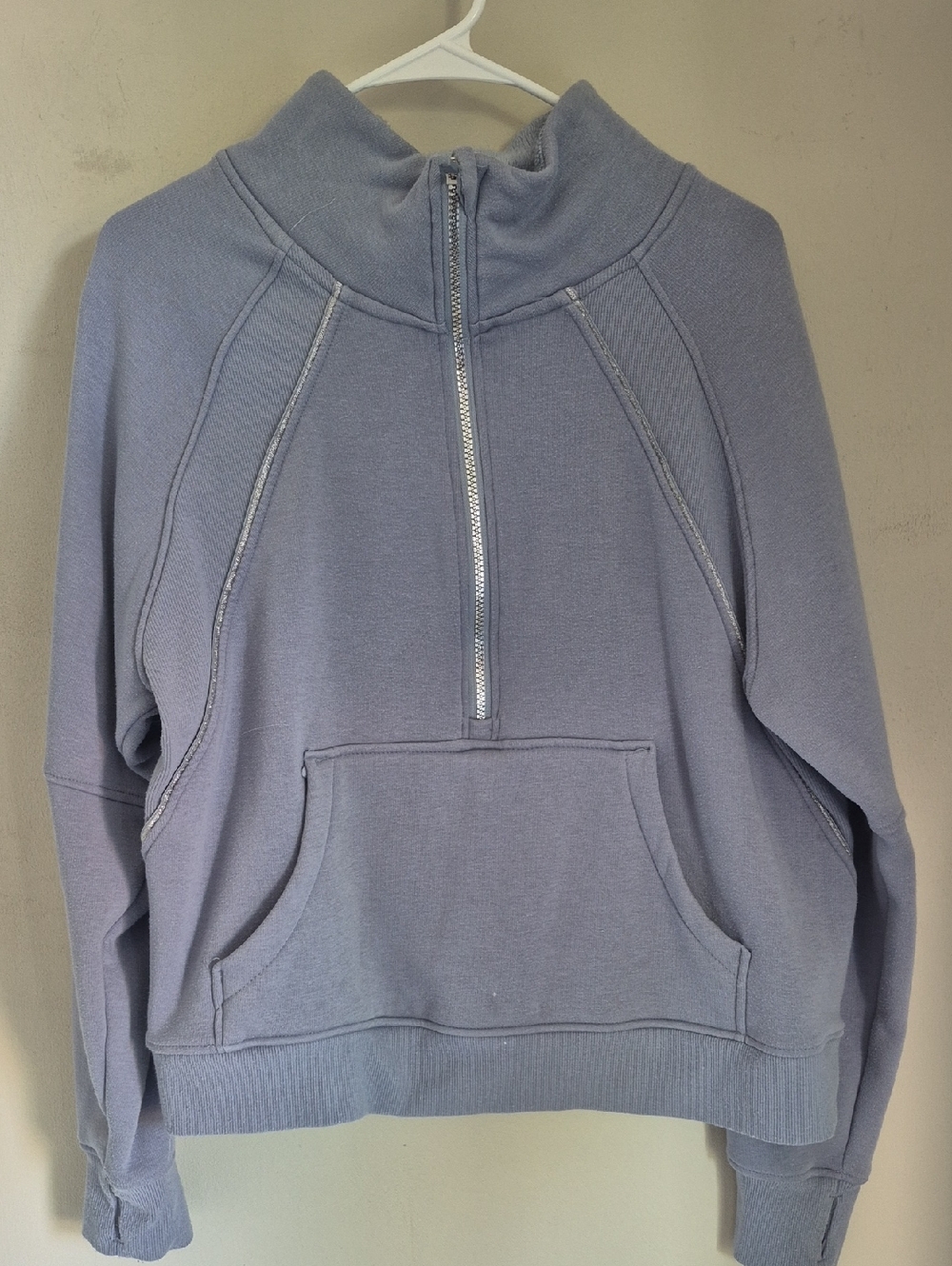 Danskin Blue Half-Zip Pullover Sweater